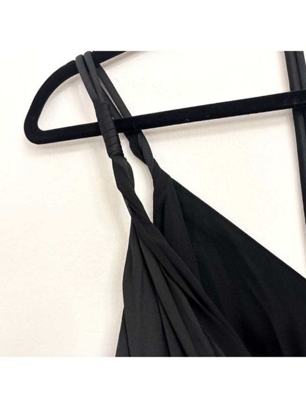 NWT Zara Black Satin Effect Floor Length Black Sleeveless Jumpsuit - Sz XS - Picture 7 of 12